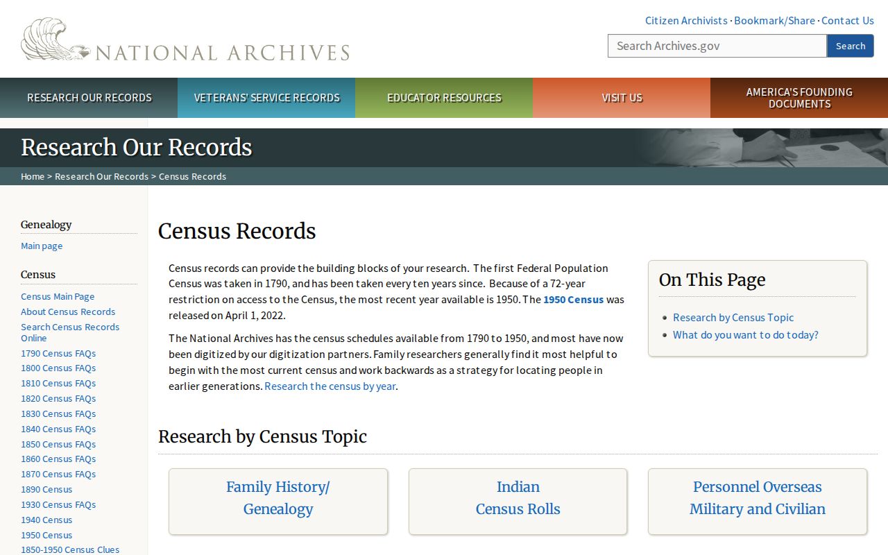 National Archives census guide used with Duluth city directories